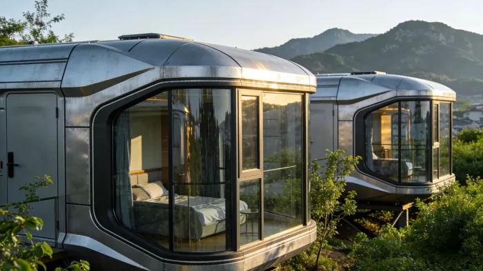 ¿Por qué las casas cápsula espaciales prefabricadas son la mejor opción para acampar al aire libre?