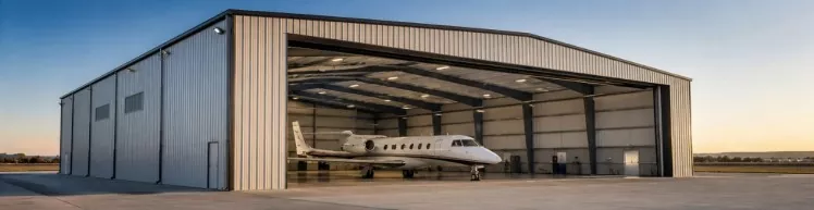 ¿Cómo elegir la construcción de hangar privado con estructura de acero adecuada para su aeronave?
