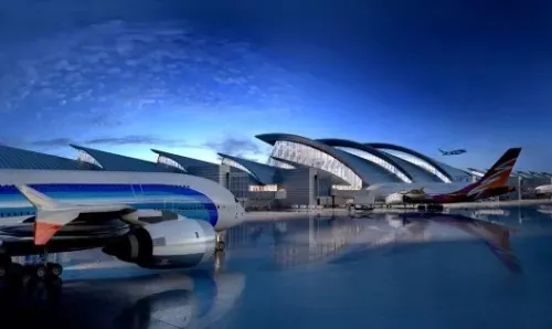Construcción de acero con terminal estándar americano