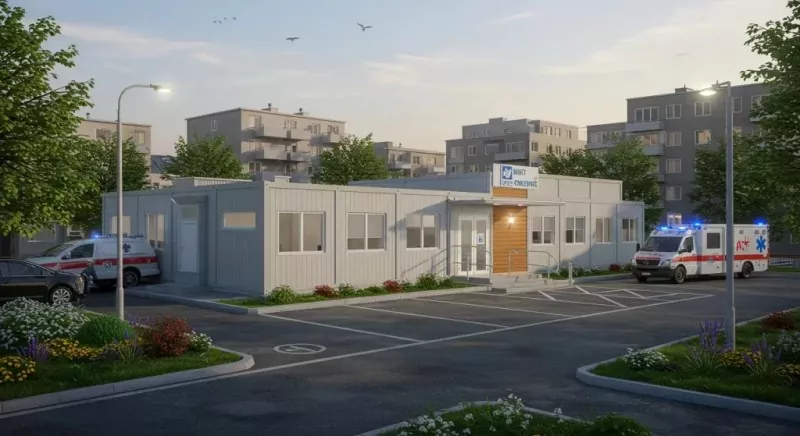 Unidades sanitarias modulares prefabricadas de acero