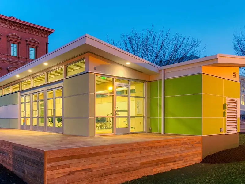 Edificio escolar modular de acero