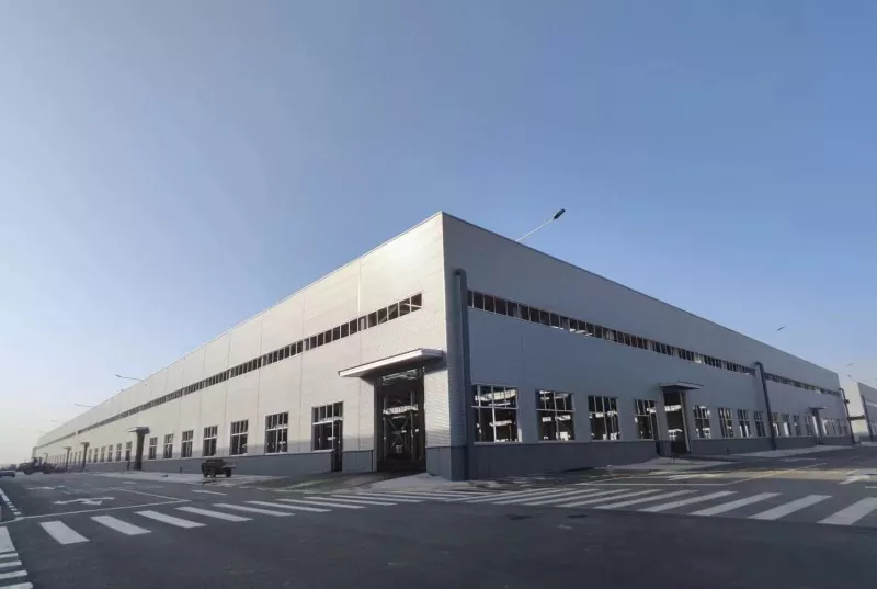 Construcción de almacén de acero con marco de portal