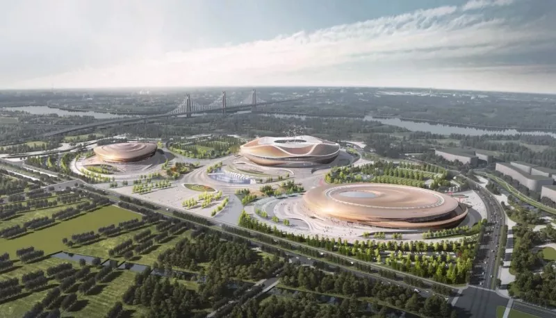 Soporte deportivo prefabricado Construcción de acero
