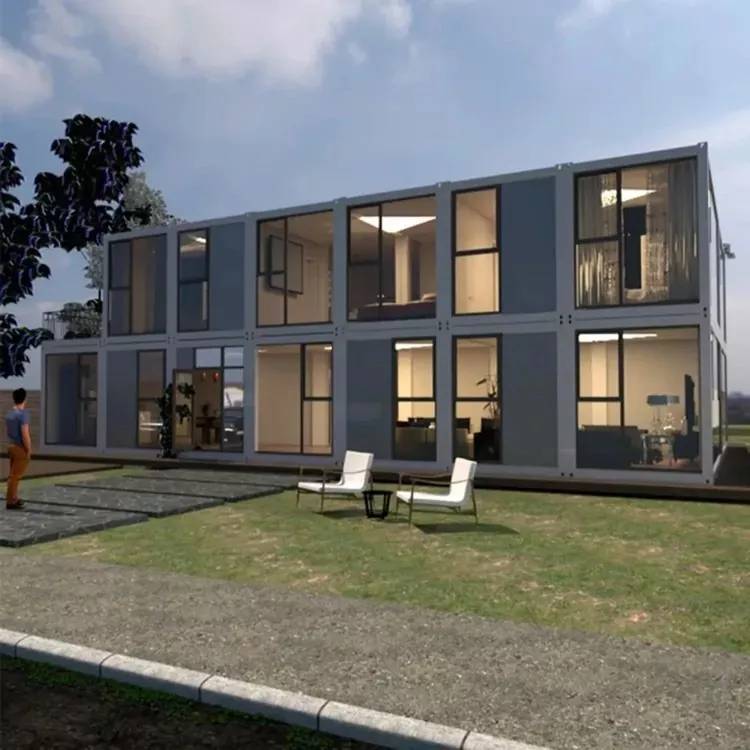 Casa de acero integrada de contenedores prefabricados Casa de acero integrada de contenedores prefabricados