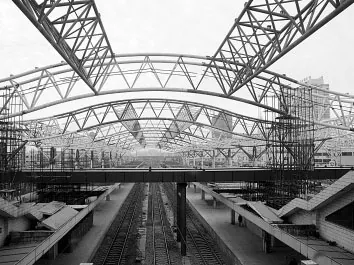 Estación de tren prefabricada de estructura de acero ligera