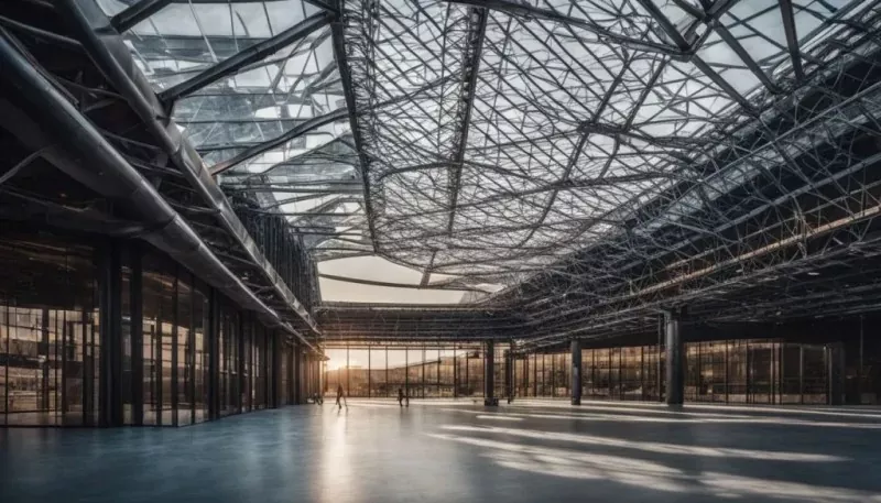 Estaciones con estructura de acero Space Grid