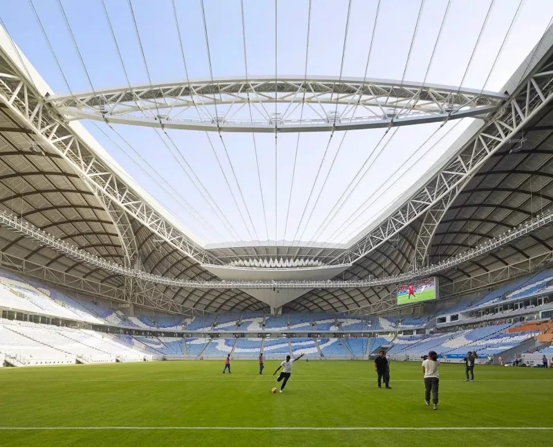 Construcción de estructura de acero del estadio