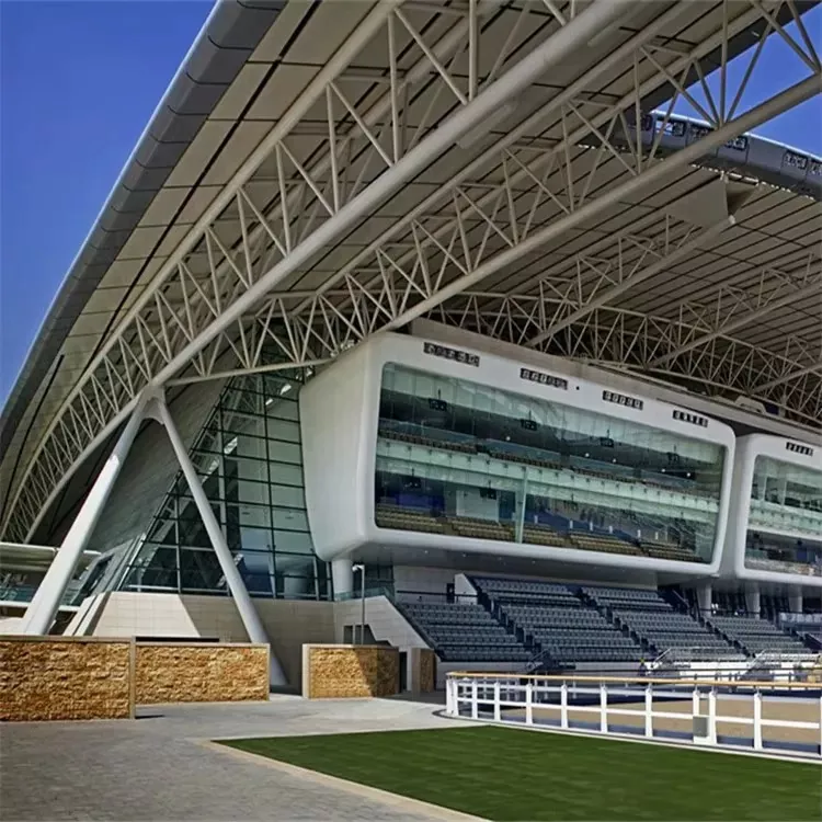 Estadio adoptado con armazón de tubería de acero