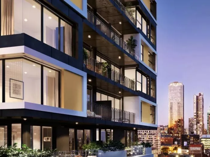Edificio de apartamentos con estructura de acero Edificio de apartamentos con estructura de acero