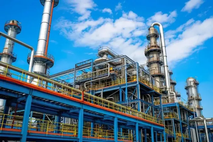 Planta industrial de estructura de acero