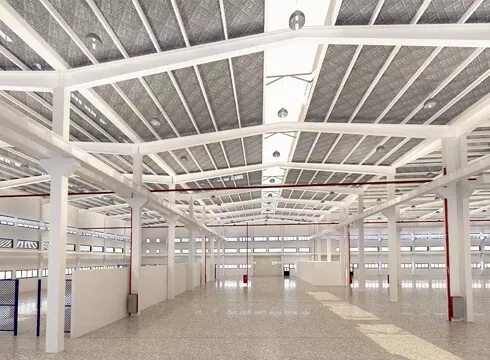 Centro logístico de estructura de acero