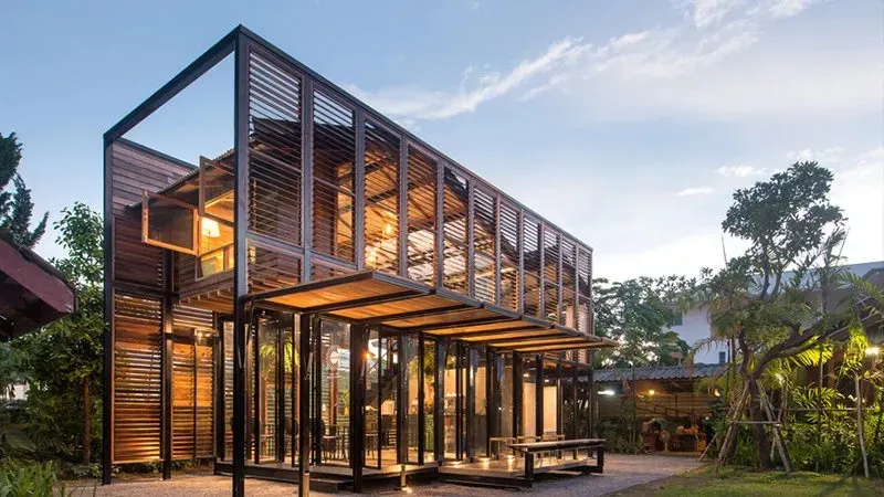 Edificio de hotel modular con estructura de acero Edificio de hotel modular con estructura de acero